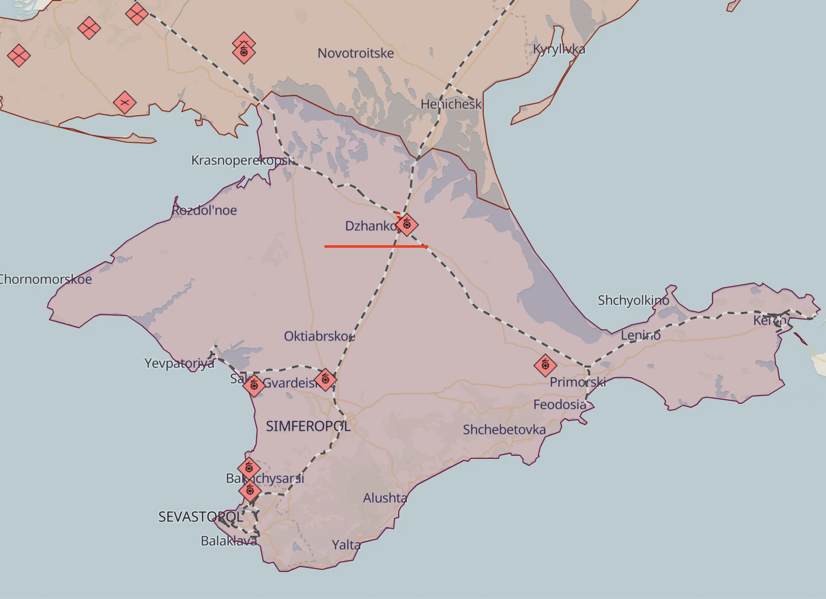 Explosions occur in Crimea, this time in Dzhankoy district